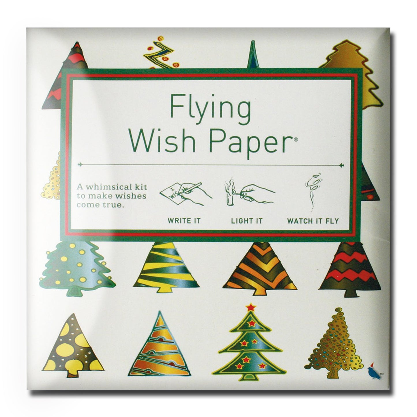 FLYING WISH PAPER® CHRISTMAS TREES - Mini Wishing Kit, 5" x 5"