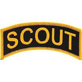 US ARMY, SCOUT Yellow - Novelty Patches, High Quality Embroidered Sew On Patch - 4"
