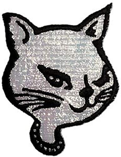 CATS KITTY HEAD, Officially Licensed, Iron-On / Sew-On, Embroidered PATCH