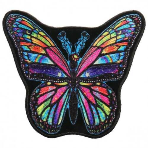 RAINBOW BUTTERFLY - Iron On PATCH, Officially Licensed Original Artwork, 3" x 4"