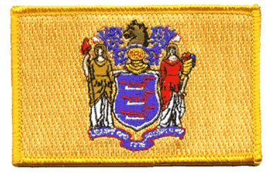 New Jersey iron-on embroidered patch