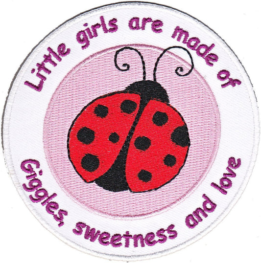 Application Little Girls are Made of Giggles Patch