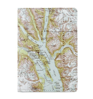 Dynomighty Men's Mighty Passport Cover Map, Multi, One Size