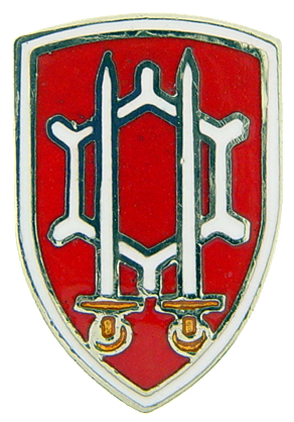 U.S. ARMY, ARMY ENGINEER Command - Original Artwork, Expertly Designed PIN - 0.875"