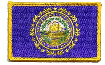 New Hampshire iron-on embroidered patch