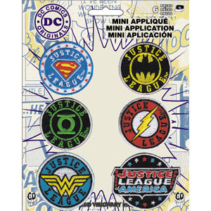 Justice League Assorted Logos - 2" Logo Set - DC Comics - Iron on or Sew on Embroidered Patch