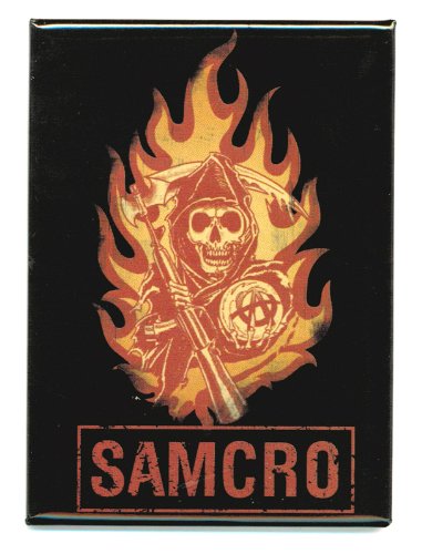 Sons Of Anarchy Samcro Flames Magnet