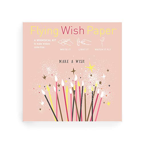 Make A Wish, FLYING WISH PAPER® - Licensed Original Artwork, Mini Wishing Kit, 5" x 5"