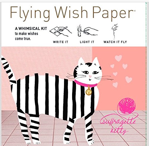 FLYING WISH PAPER® - Write it., Light it, & Watch it Fly - SUFFRAGETTE KITTY - 5" x 5" - Mini Kits