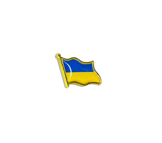 "UKRAINE PIN, Ukraine Flag PIN, Ukrainian Flag Lapel Pin - .79"" / 2cm"