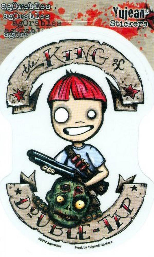 Agorables - Double Tap King - Sticker / Decal