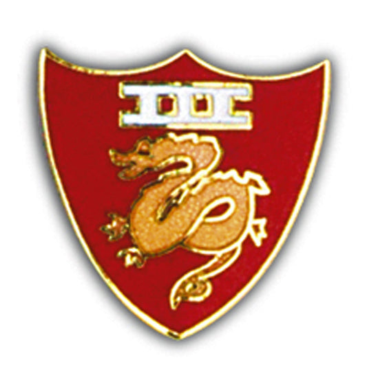U.S. MARINES, USMC 003RD DIV AMPHB - Original Artwork, Expertly Designed PIN - 1"
