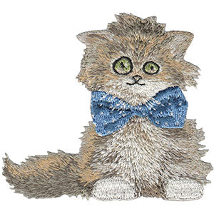 ANIMAL CLUB SCRUFFY CAT, Officially Licensed, Iron-On / Sew-On, Embroidered PATCH - 3.17" x 3.5"