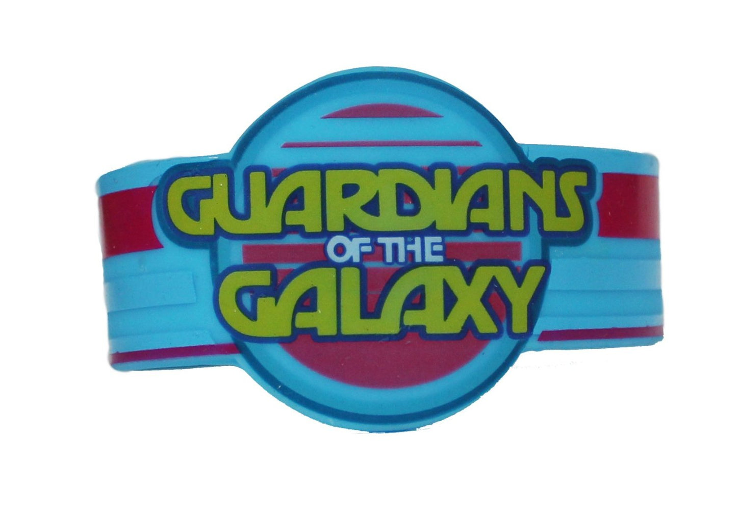 Licenses Products Guardians of The Galaxy Movie Retro Logo Rubber Wristband Novelty