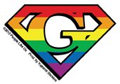 25 x Artist Flying Monkee - Rainbow Diamond THE SUPER GAY Pride - 2.5 x 1.75" - Mini Sticker DECAL