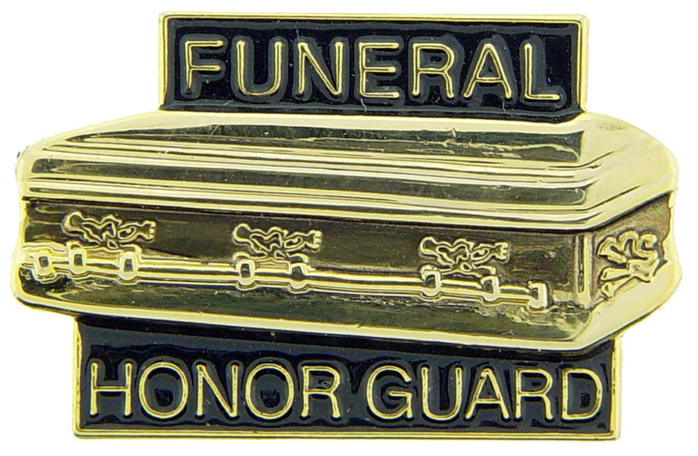 POW, WW & KIA HONOR, HONOR GUARD FUNERAL - Original Artwork, Expertly Designed PIN - 1"
