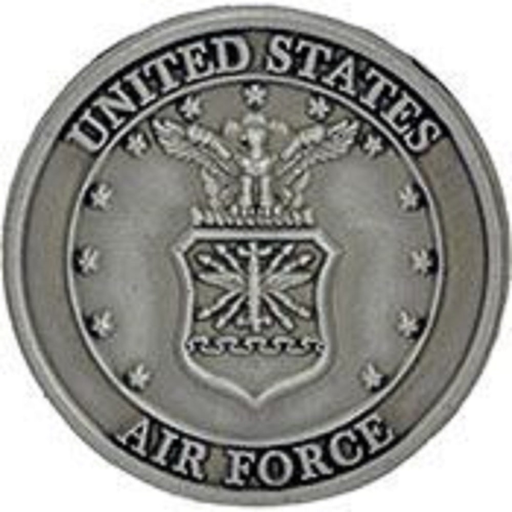 U.S. AIR FORCE, USAF EMBLEM Pewter - Original Artwork, Expertly Designed PIN - 1"