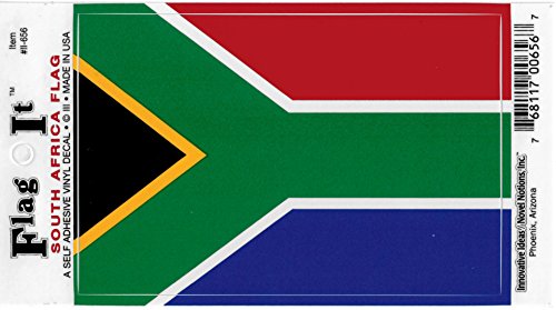 South Africa flag decal for auto, truck or boat