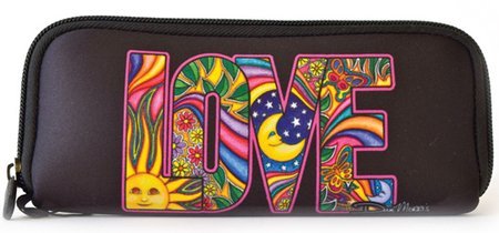 Love - Dan Morris, Protective Waterproof Neoprene WALLET for your Cash Coins License ID Card - 7.5" x 3.25"