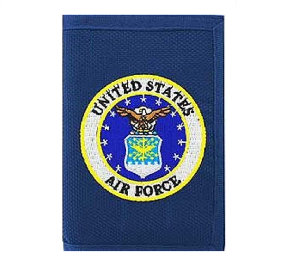 US AIR FORCE WALLET - United States AIR FORCE - Heavy Duty Trifold Nylon Wallet - 3.5" x 5"