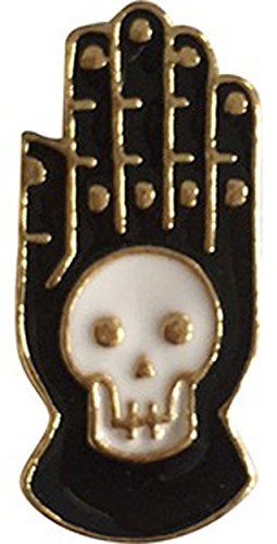Skull Hand, Licensed Artwork Design PIN - 3D Rubber & Embossed Metal Lapel Pins - 1"