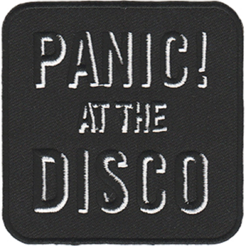 PANIC AT THE DISCO! Tilted LOGO PATCH - American Pop Rock Band Panic At The Disco Embroidered Iron-On / Sew-On PATCH