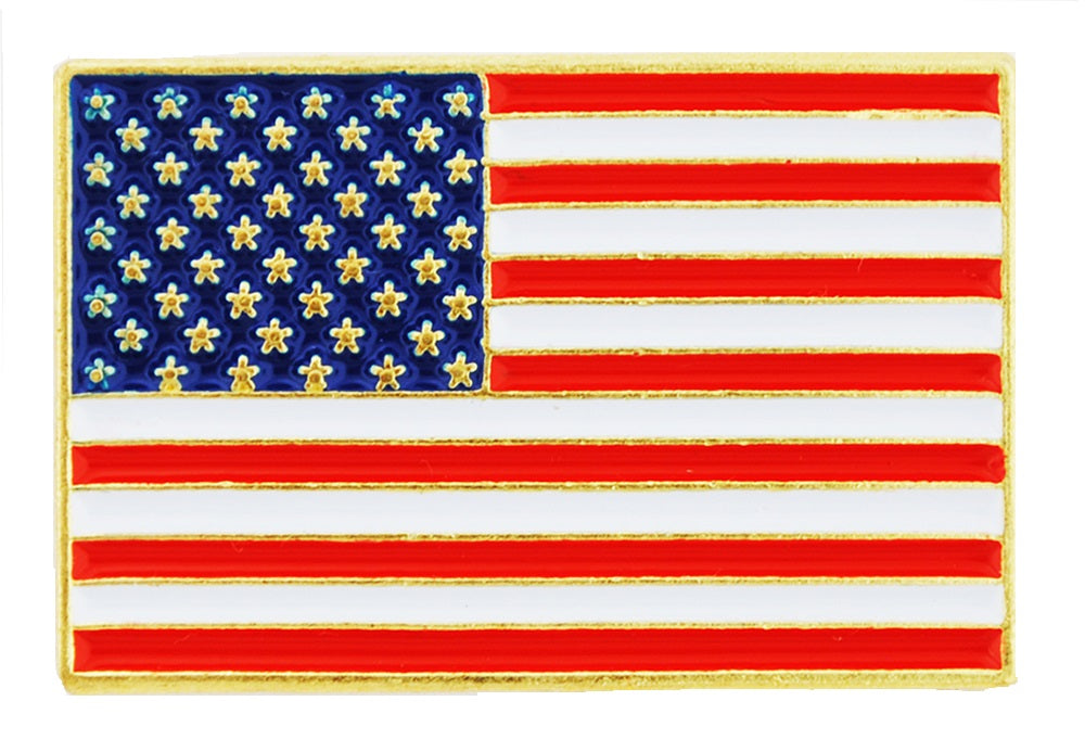 USA & PATRIOTIC, USA FLAG - Original Artwork, Expertly Designed PIN - 1.0625"