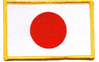 Japan iron-on embroidered patch