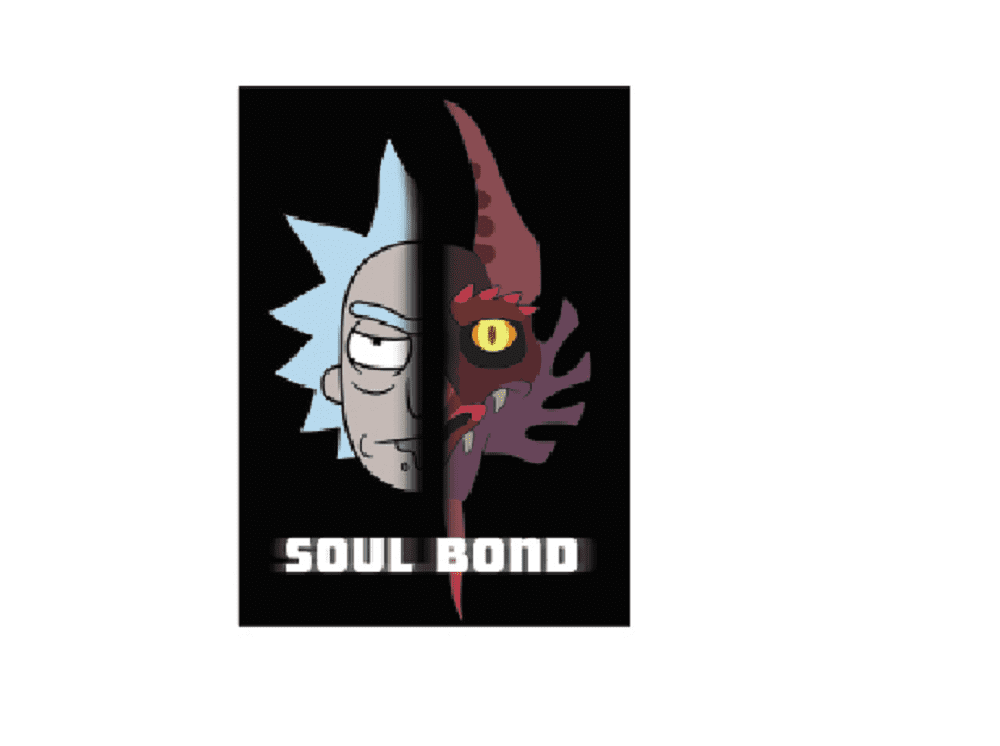 RICK & MORTY MAGNET - Officially Licensed Rick & Morty SOUL BOND Artwork Decorative Refrigerator Magnet - 2.5" x 3.5"
