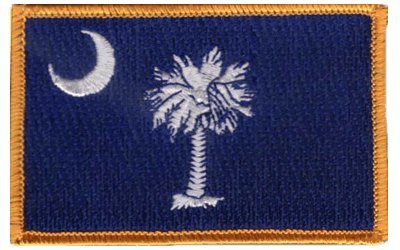 South Carolina iron-on embroidered patch