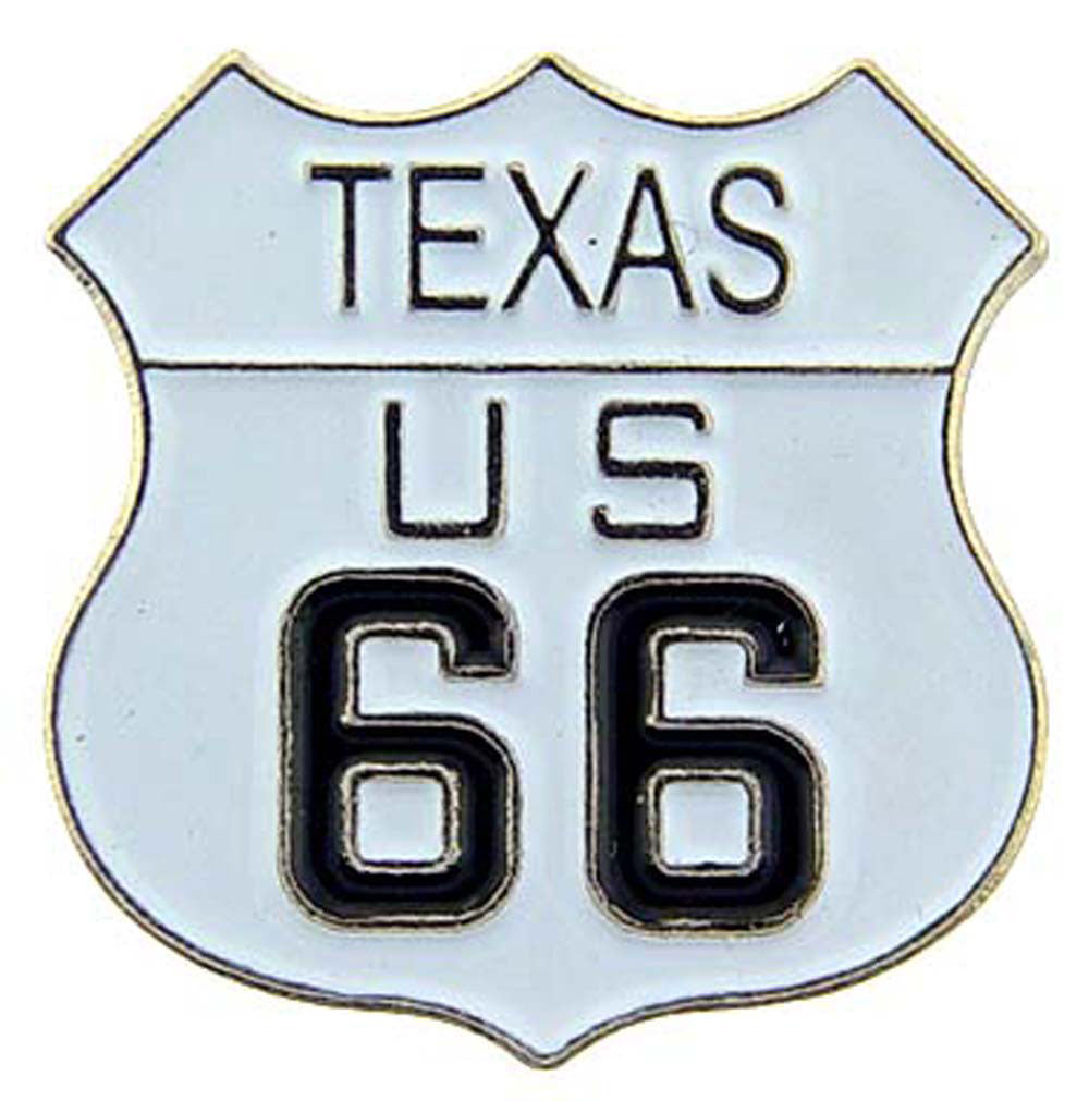 USA STATES, TEXAS U.S. ROUTE 66 - Original Artwork, Expertly Designed PIN - 1"