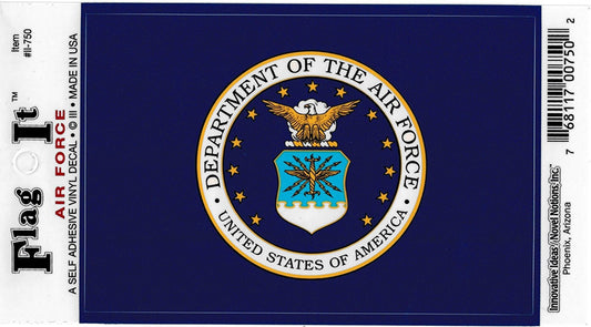 Air Force Seal decal for auto, truck or boat