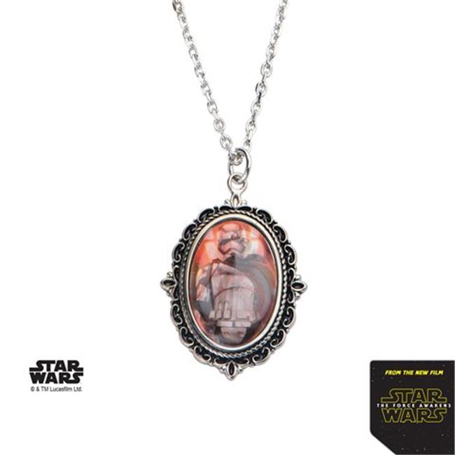 Star Wars Captain Phasma Cameo Pendant - Stainless Steel Pendant Necklace Chain