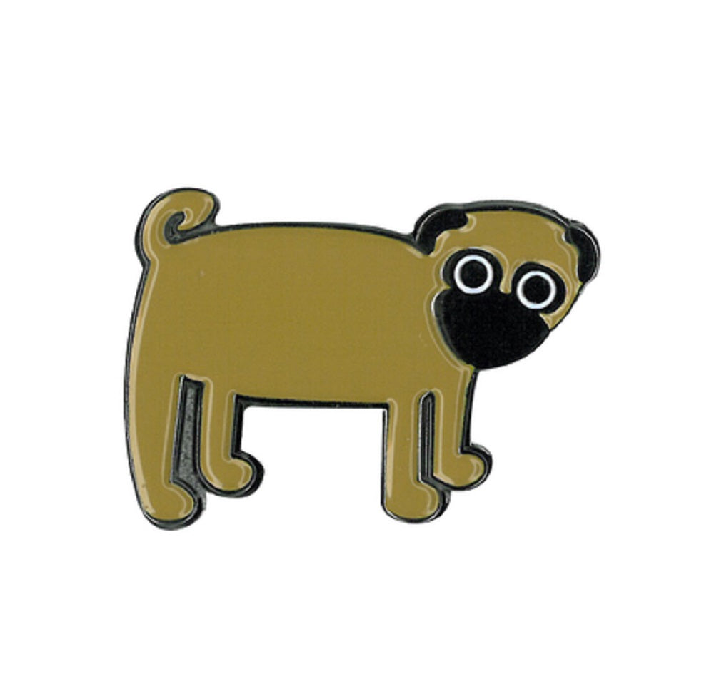 Pug Enamel Pin - Novelty Funny Hilarious Dogs - Cute Enamel Lapel PIN - 1" x 1.5"