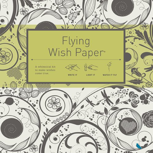 SWIRLS - Flying Wish Paper® - Write it., Light it, & Watch it Fly, Large Kit, 7" x 7"