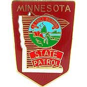 MINNESOTA STATE PATROL PIN, UNITED STATES Patriotic Officially Licensed USA America Artwork, Expertly Designed PIN - 1"