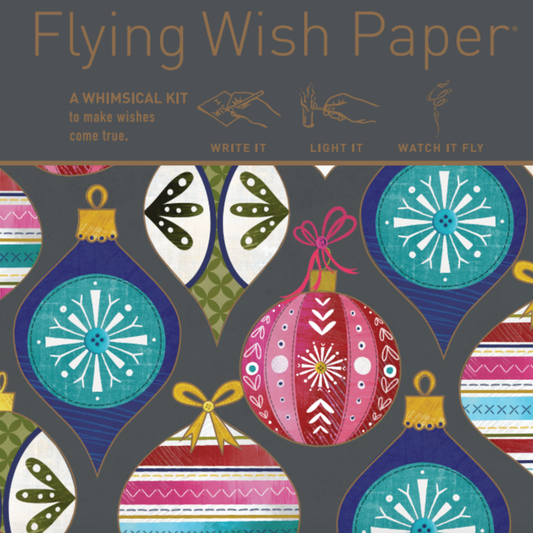 FLYING WISH PAPER® - Write it, Light it, & Watch it Fly - FA LA LA - 5" x 5" - Whimsical Mini Kits