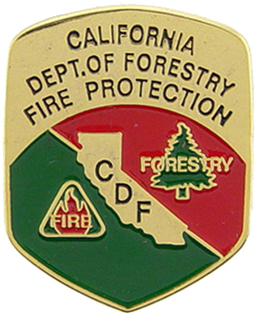 FIRE & EMS, CALIFORNIA Department Of Forestry Fire Protection - Expertly Designed PIN - 1"
