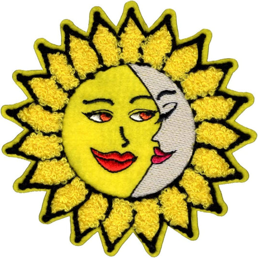 C&D Visionary JSX Sunflower Moon Chenillle Patch, Multi-Colored