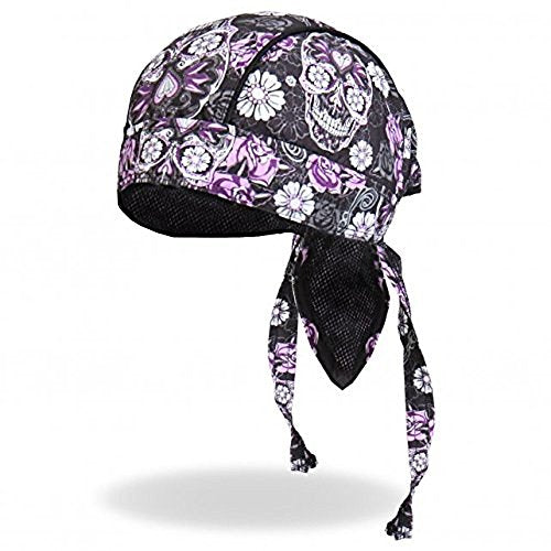 SUGAR SKULL - High Quality Micro-Fiber & Mesh Lining Bikers HEADWRAP
