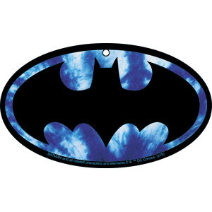 "BATMAN TIE DYE LOGO - Officially Licensed Original Artwork Air Freshener Size - 3"""