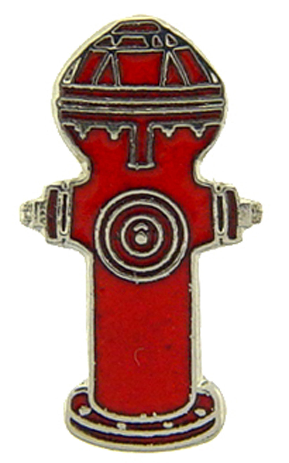 FIRE & EMS, HYDRANT - Original Artwork, Expertly Designed PIN Red - 1"