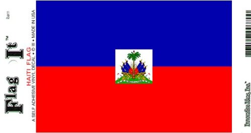 Haiti flag decal for auto, truck or boat
