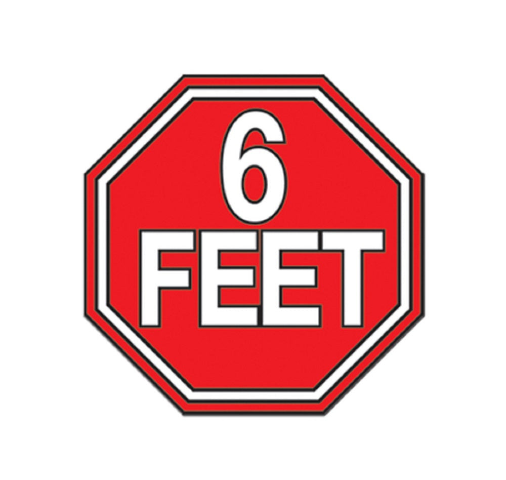 COVID SPECIAL KEEP DISTANCE STAY SAFE, PIN - Keep Distance of 6 Feet, Novelty Cute Enamel Lapel PIN - 1.25"