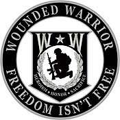 WOUNDED WARRIOR - "Freedom Isn't Free" Veteran Logo Expertly Designed Lapel / Hat Pin - 1"