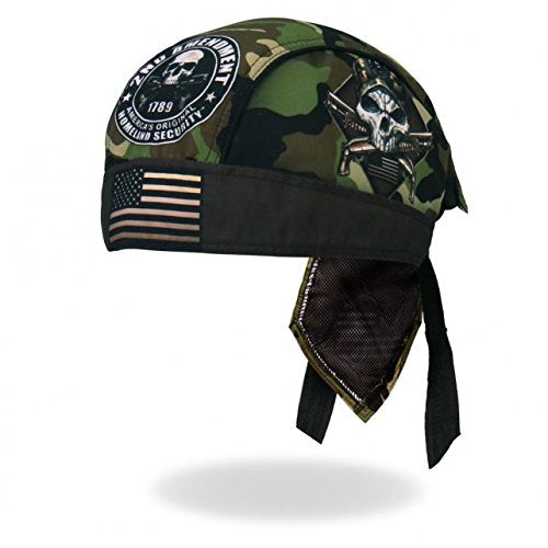 Camo Skull Artwork Skull Cap Bandana - Outdoor Microfiber Cloth Head Wrap