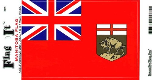 Manitoba flag decal for auto, truck or boat