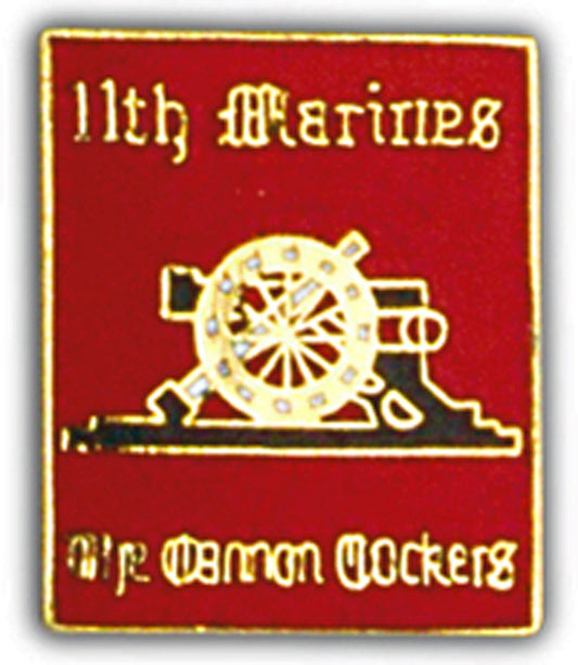 U.S. MARINES, Marines 11th Regiment - Original Artwork, Expertly Designed PIN - 1"