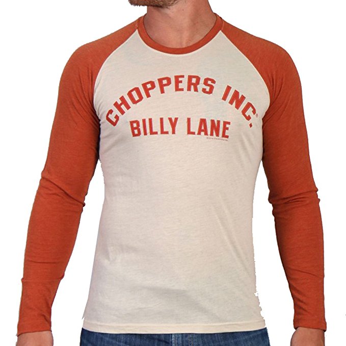 Official Choppers Inc Retro Logo Cream and Orange - 3/4 Sleeve - XL
