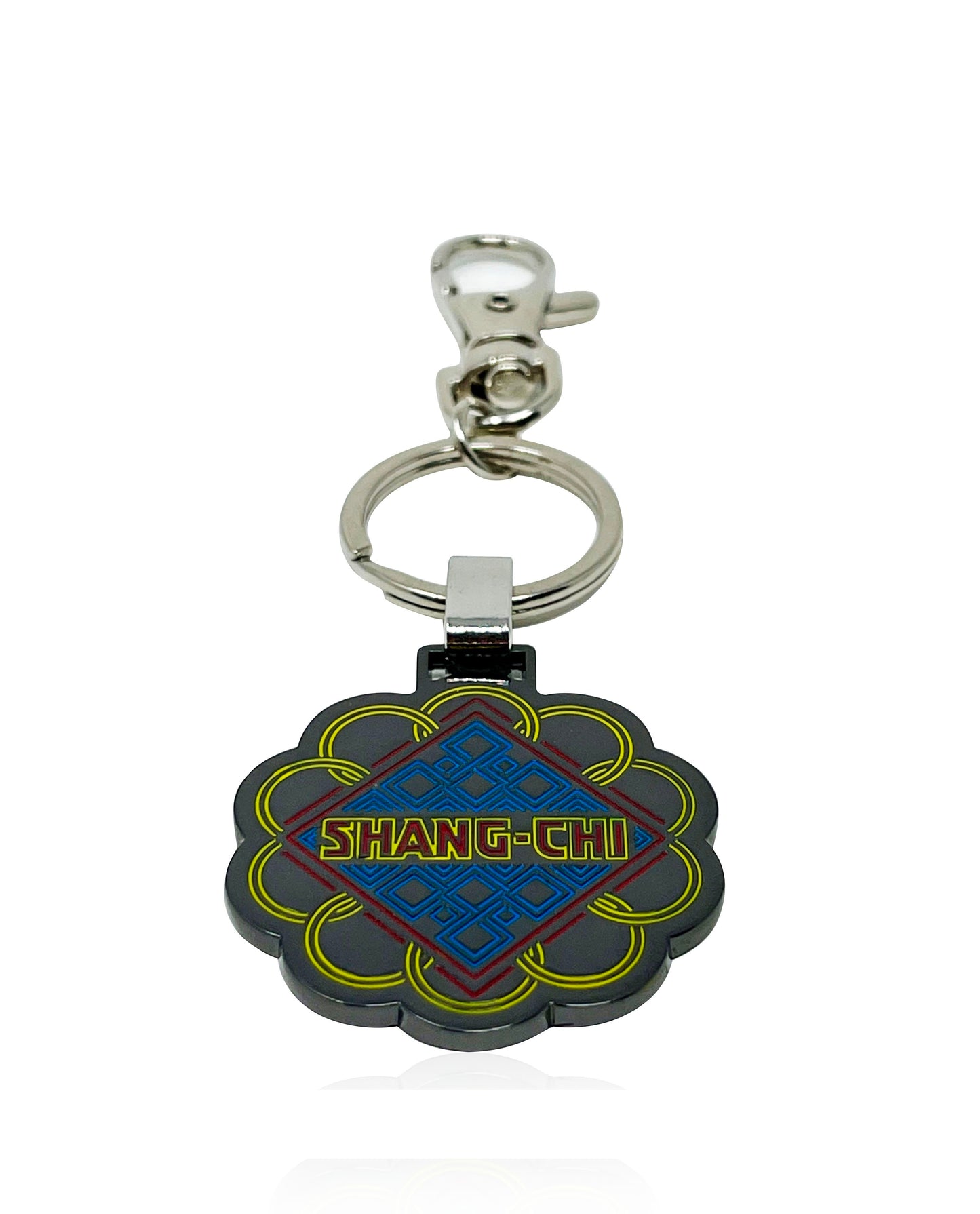 SHANG-CHI LOGO Keychain, NEON Glow Shang-Chi The Legend of The Ten Rings, Official Marvel Studios KEYCHAIN - UV Glow Reactive 3.8cm